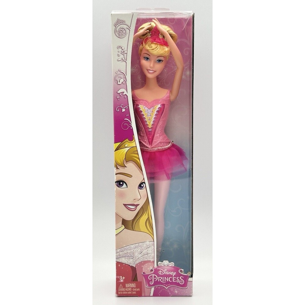 2014 Mattel Disney Sleeping Beauty Princess Aurora Ballerina Pink Tutu Doll